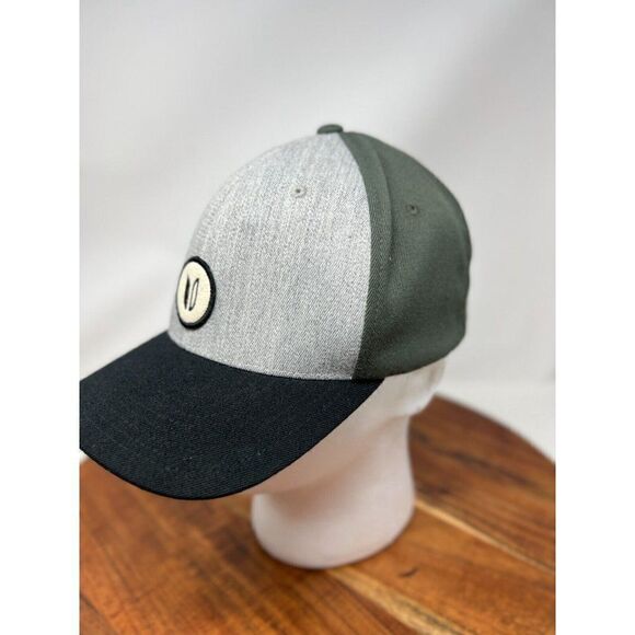 Linksoul Flex-Fit Golf Hat Cap Logo Patch OSFA Grey Green Men - Picture 2 of 9